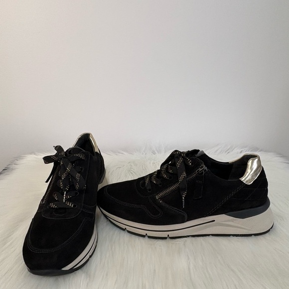 Gabor Women's Black and Gold Sneakers - Picture 10 of 15